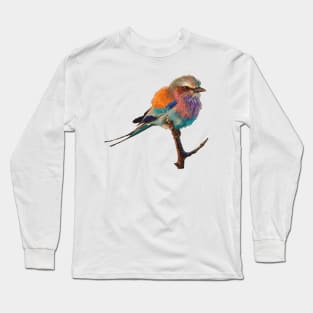 Colorful Bird Painting Long Sleeve T-Shirt